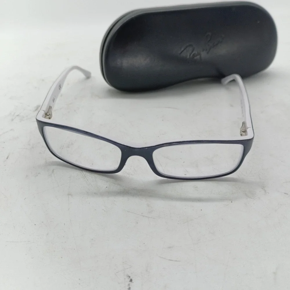 Ray-Ban RB5114 2097 White Black Eyeglass Frames 52-16 135 with Case c1